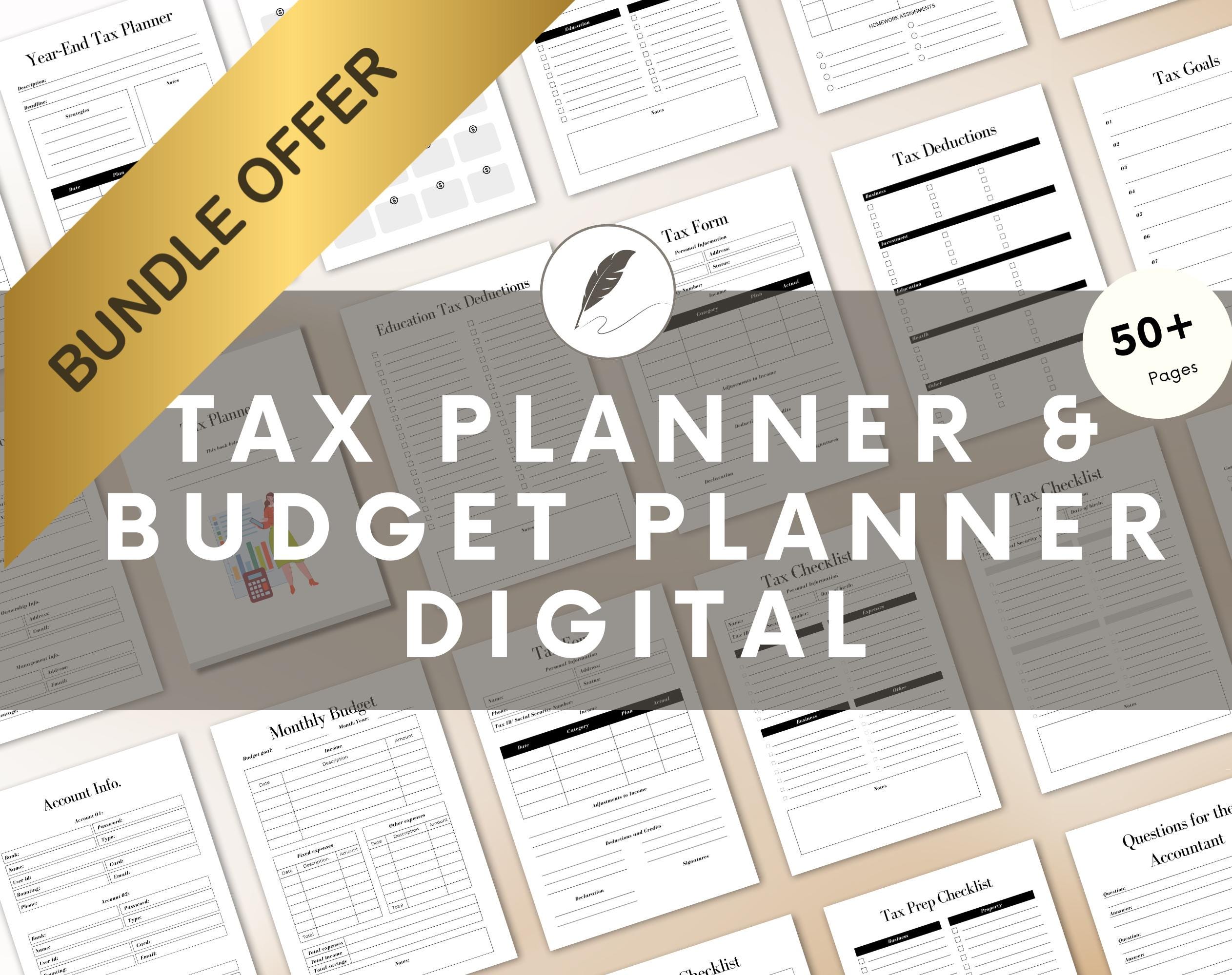 BUNDLE Tax Planner & Budget Planner | Financial Planner | Income and Expense - Image 10