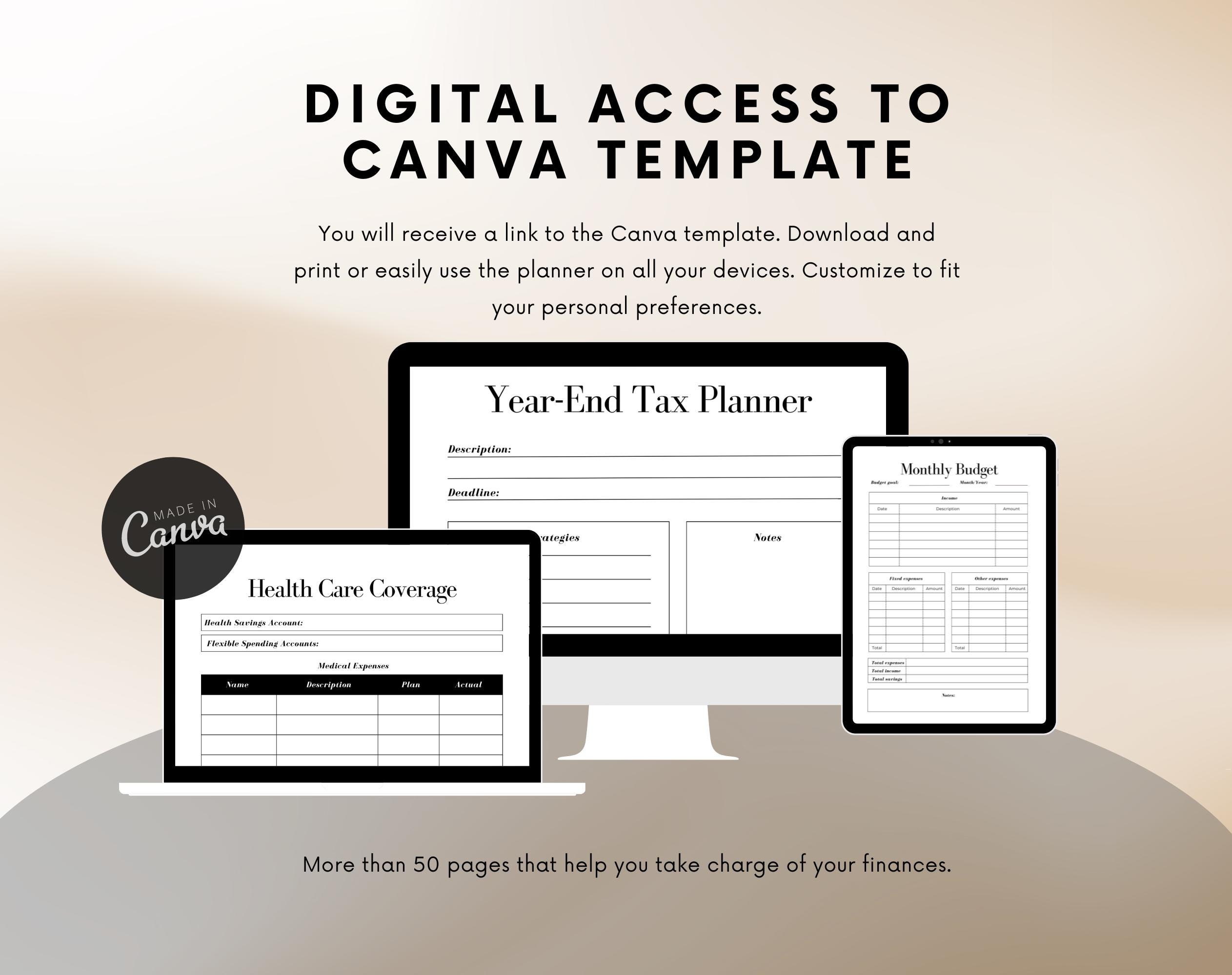 BUNDLE Tax Planner & Budget Planner | Financial Planner | Income and Expense - Image 11