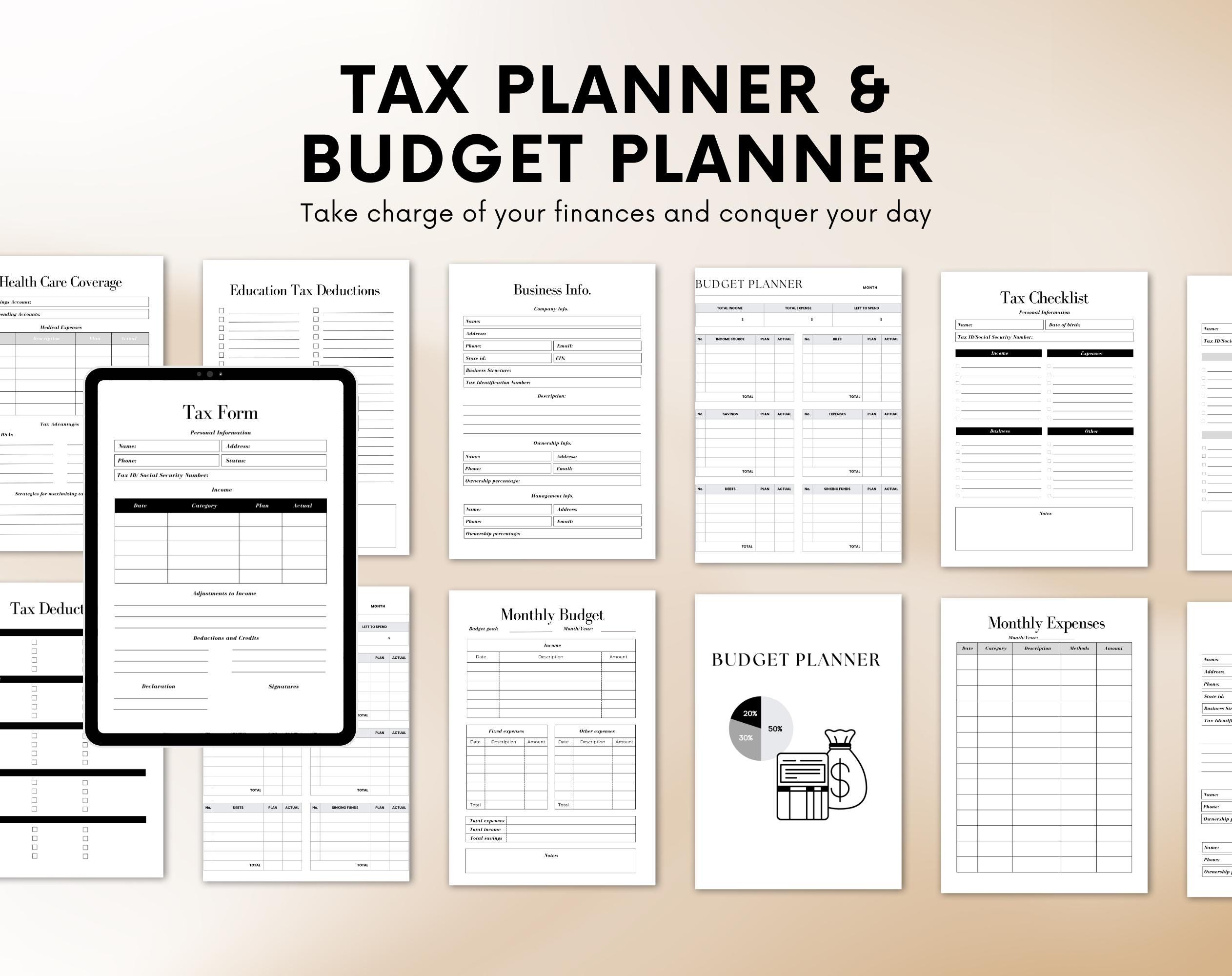 BUNDLE Tax Planner & Budget Planner | Financial Planner | Income and Expense - Image 5
