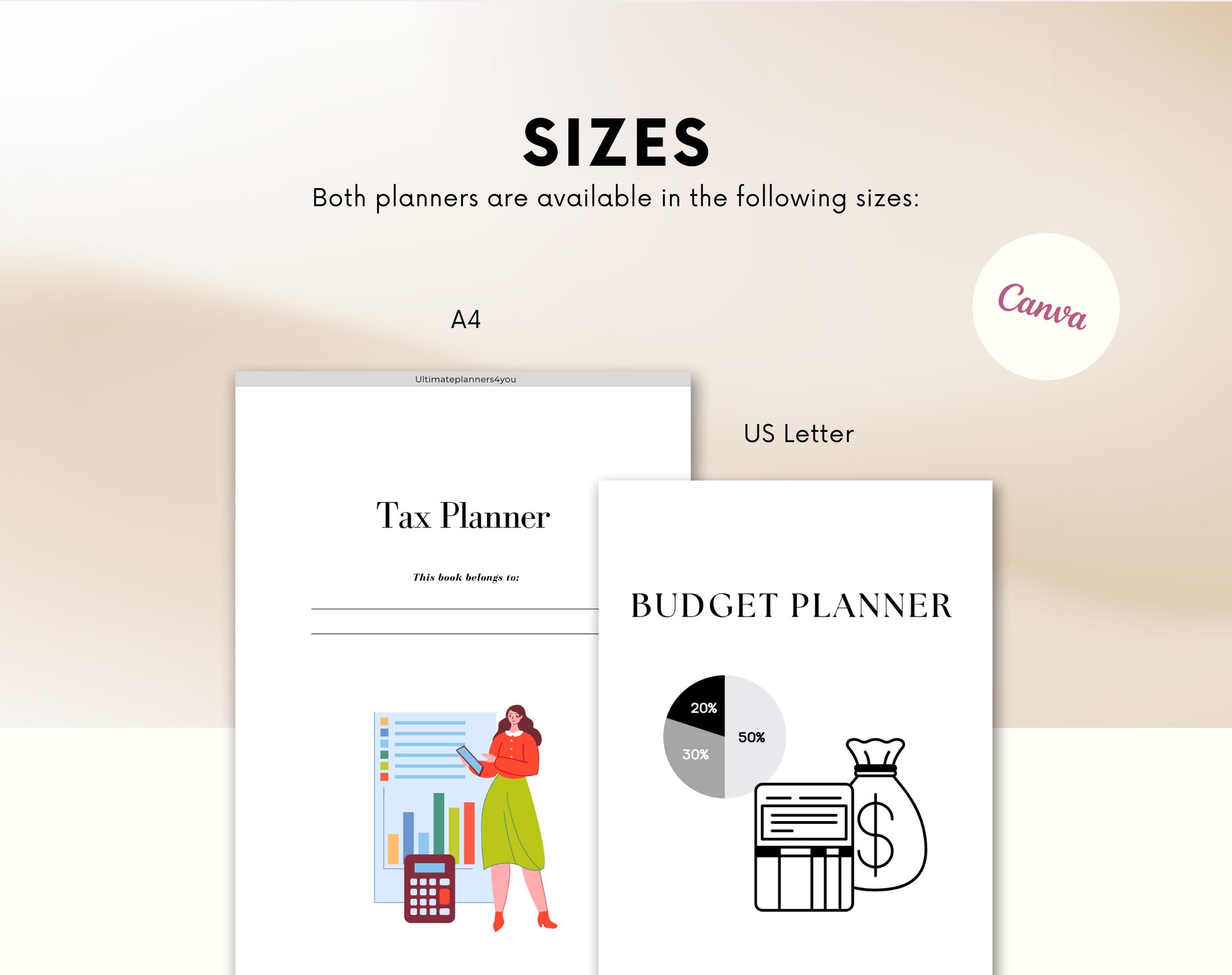 BUNDLE Tax Planner & Budget Planner | Financial Planner | Income and Expense - Image 3