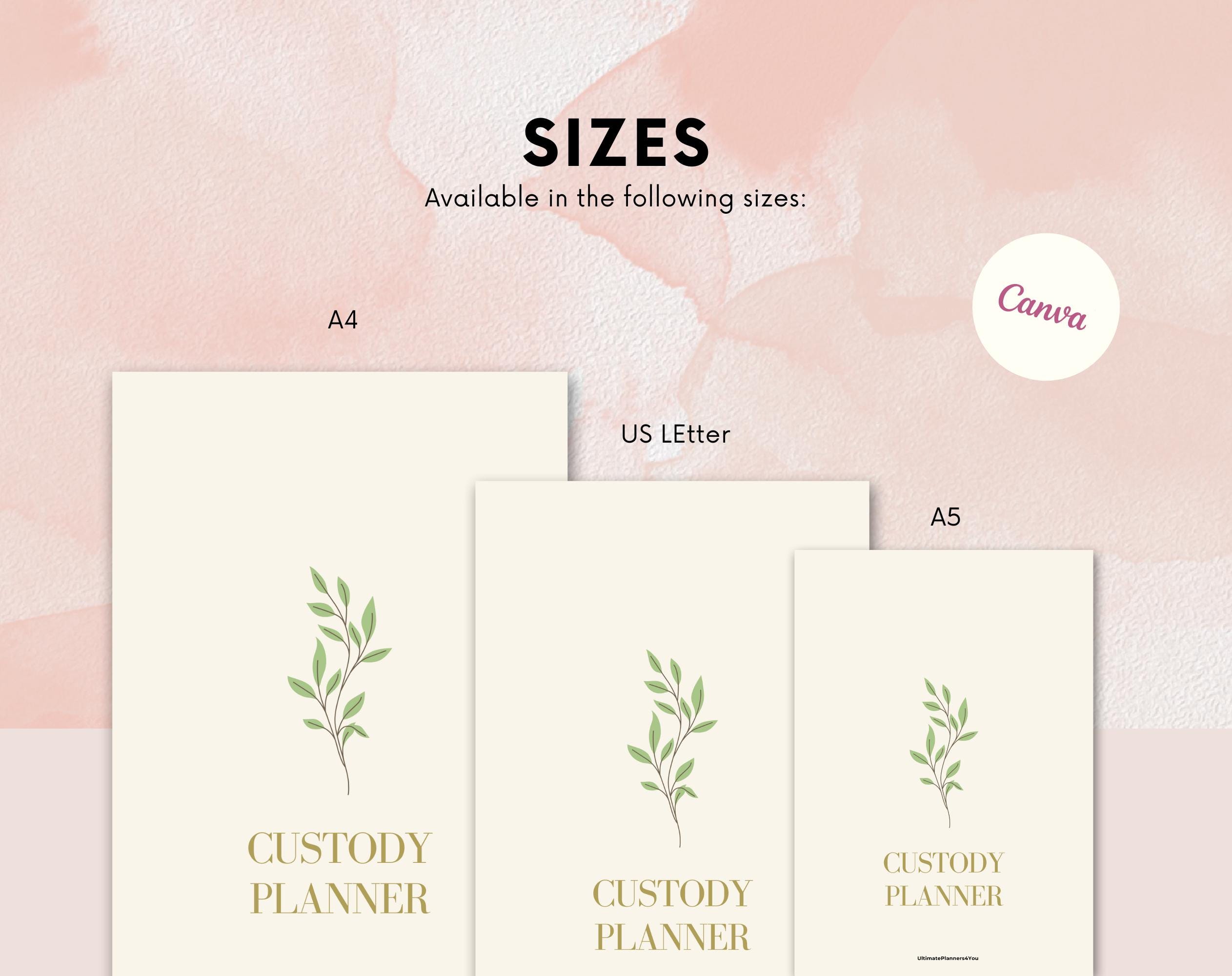 Child Custody Planner Printable | Coparenting Planner | Custody Planner | Simplistic design - Image 3