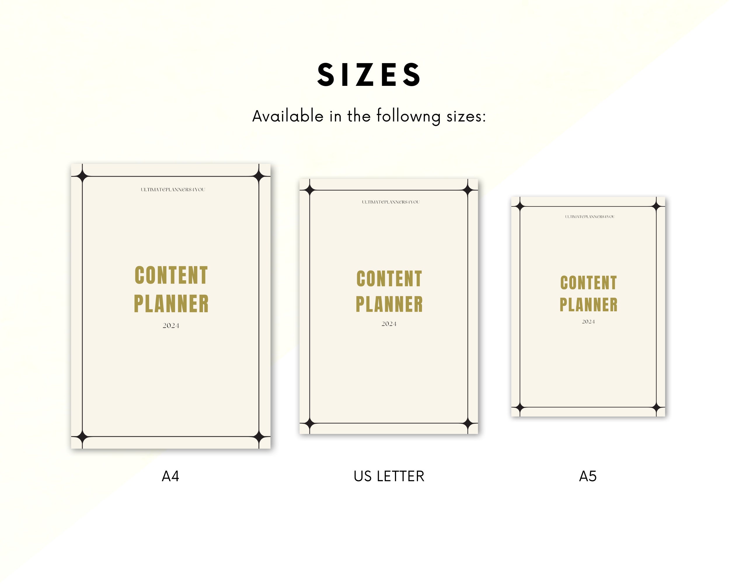 Content Planner | Social Media Planner | Plan all your social activity ahead | Printable Social Media Planner | Downloadable PDF - Image 3