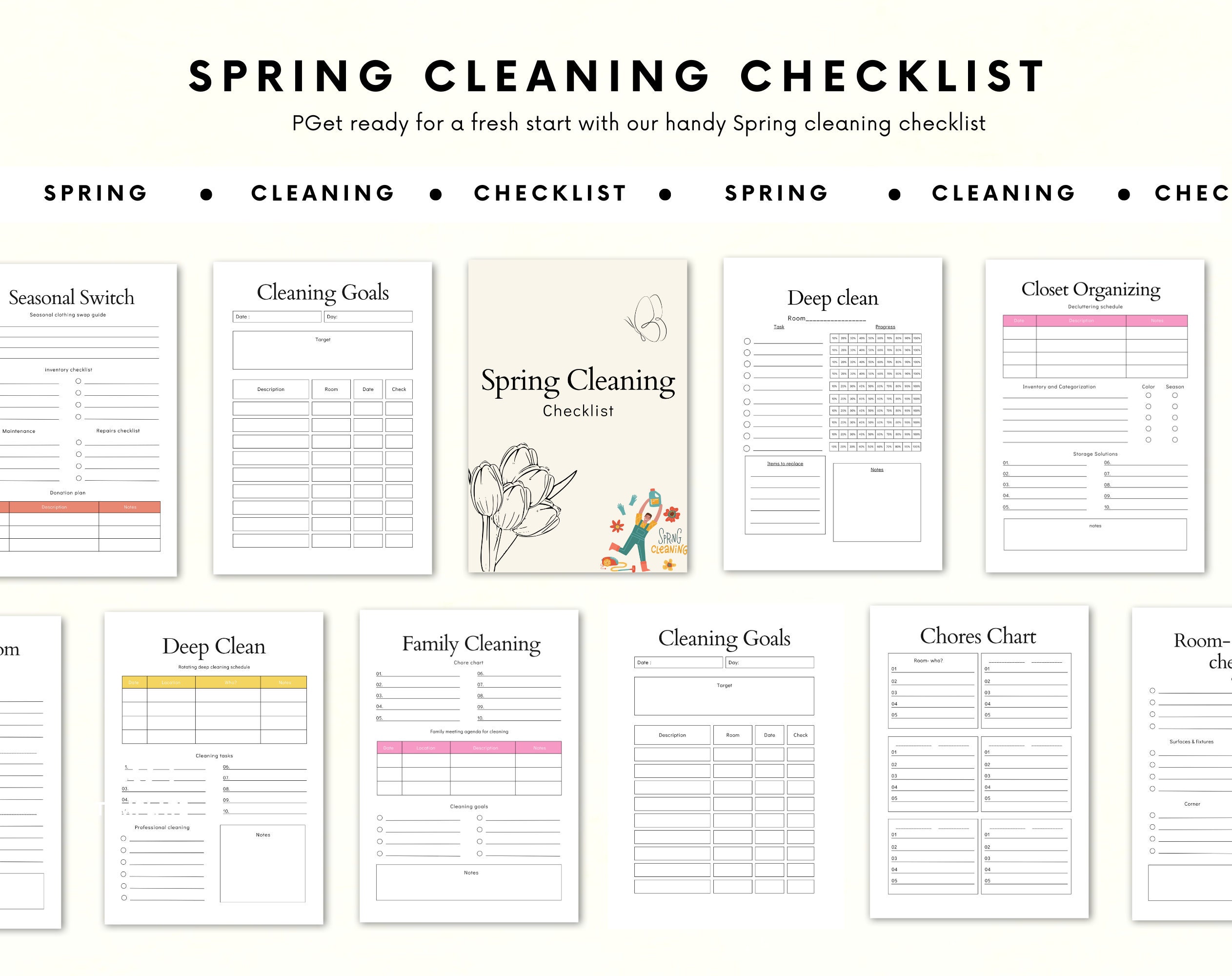Ultimate spring cleaning checklist